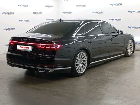 2018 Audi A8 Long 55 TFSI IV (D5), чёрный, 3841200 рублей, вид 3