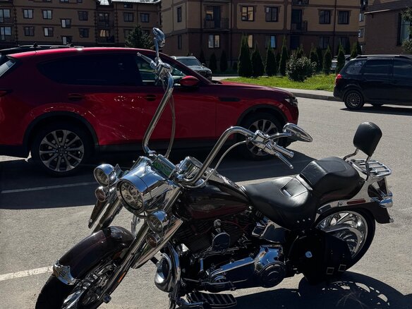 2006 Harley-Davidson Fat Boy, фиолетовый, 1150000 рублей - вид 1