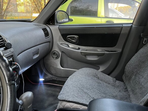 2009 Hyundai Accent ТагАЗ II, чёрный, 390000 рублей - вид 7