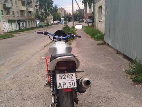 2002 Honda CB 400 Super Four, серебристый, 250000 рублей, вид 3
