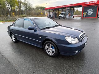 2006 Hyundai Sonata ТагАЗ IV (EF) Рестайлинг, синий, 460000 рублей, вид 2