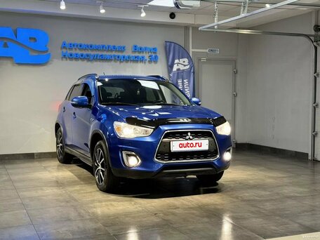 2014 Mitsubishi ASX I Рестайлинг, синий, 1395000 рублей, вид 3