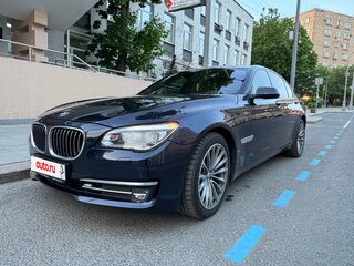 2013 BMW 7 серии 740d xDrive V (F01/F02/F04) Рестайлинг, синий, 2900000 рублей, вид 2