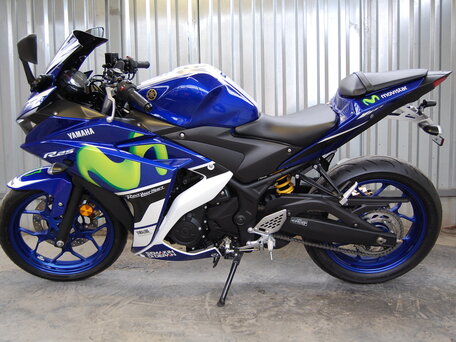 2015 Yamaha YZF-R25, синий, 425000 рублей, вид 3