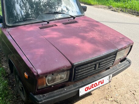 2002 Lada (ВАЗ) 2107, пурпурный, 60000 рублей, вид 4