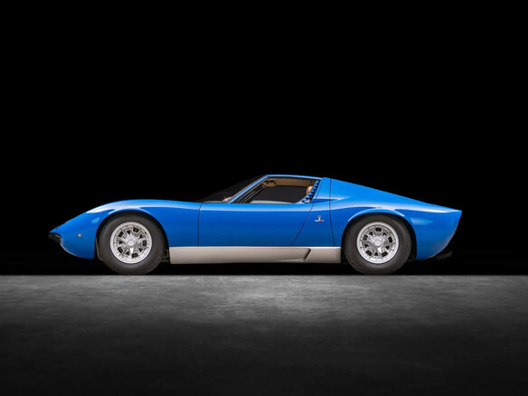 1967 Lamborghini Miura, синий - вид 7