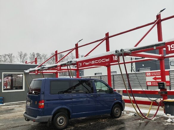 2007 Volkswagen Transporter T5, синий, 1300000 рублей - вид 2