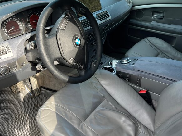 2005 BMW 7 серии 730i IV (E65/E66) Рестайлинг, серый, 1170000 рублей - вид 5