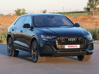 2021 Audi Q8 45 TDI I (4M), синий, 8436549 рублей, вид 4