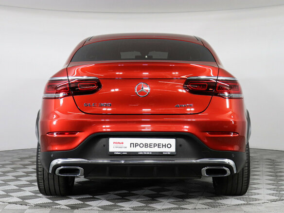 2019 Mercedes-Benz GLC Coupe 300 I (C253) Рестайлинг, красный - вид 5