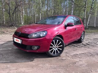 2010 Volkswagen Golf VI, пурпурный, 490000 рублей, вид 1