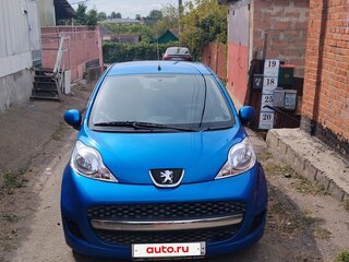 2010 Peugeot 107 I Рестайлинг, синий, 520000 рублей, вид 2