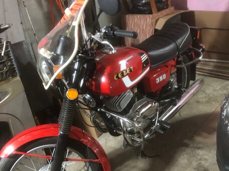 1987 CZ 350, красный, 800000 рублей, вид 4