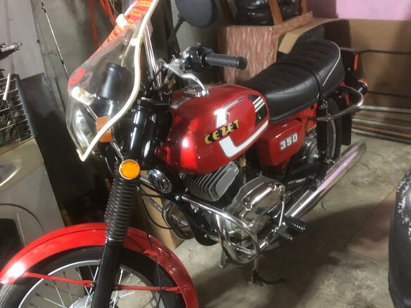 1987 CZ 350, красный, 800000 рублей - вид 3