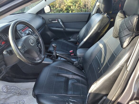 2007 Mazda 6 I (GG) Рестайлинг, серый, 370000 рублей - вид 4
