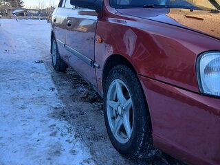 2006 Hyundai Accent ТагАЗ II, красный, 180000 рублей, вид 5