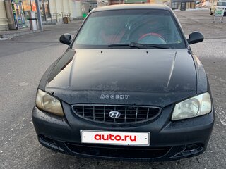 2002 Hyundai Accent II, чёрный, 185000 рублей, вид 2