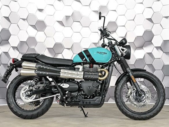 2025 Triumph Scrambler, зелёный - вид 2