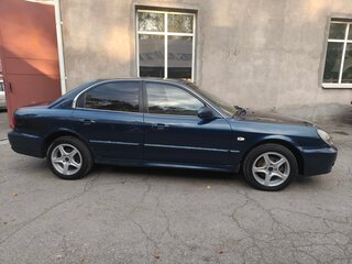 2007 Hyundai Sonata ТагАЗ IV (EF) Рестайлинг, синий, 400000 рублей, вид 4