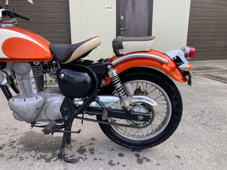 1992 Kawasaki BJ250 Estrella, оранжевый, 350000 рублей, вид 5