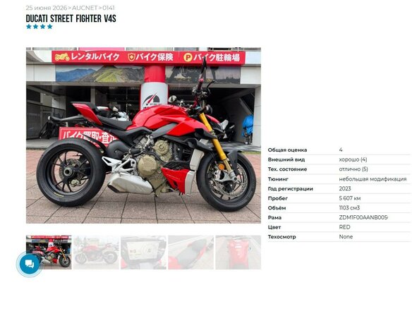 2023 Ducati Streetfighter V4, красный, 2099000 рублей - вид 10