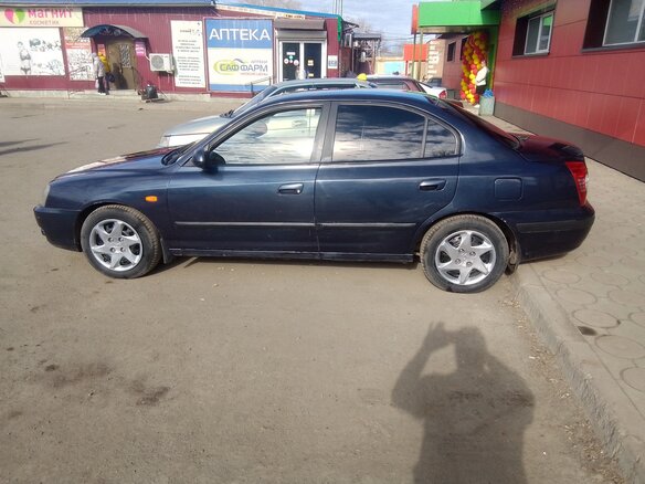 2005 Hyundai Elantra III (XD2) Рестайлинг, синий, 355000 рублей - вид 3