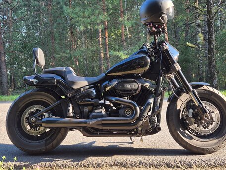 2019 Harley-Davidson Fat Bob, чёрный, 1600000 рублей, вид 4