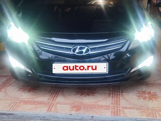 2014 Hyundai Solaris I Рестайлинг, чёрный, 1130000 рублей, вид 2