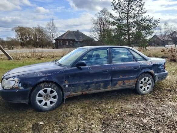 1994 Audi A6 I (C4), синий, 90000 рублей - вид 3