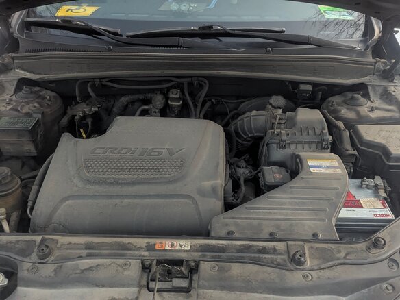 2012 Hyundai Santa Fe II Рестайлинг, пурпурный, 1350000 рублей - вид 12