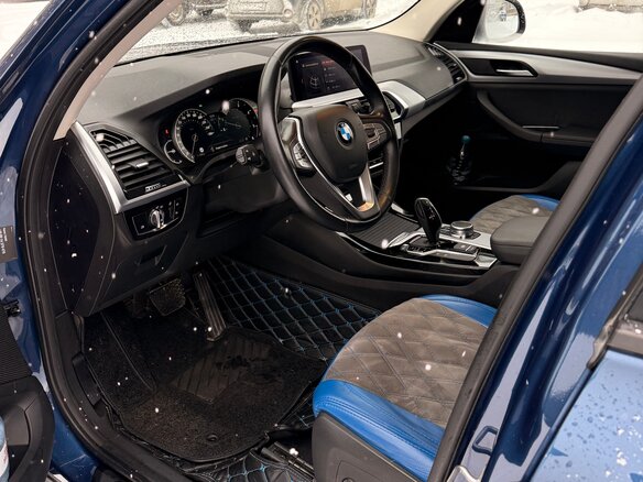 2019 BMW X3 25d xDrive III (G01), синий, 4060000 рублей - вид 4