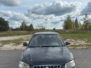 2008 Hyundai Accent ТагАЗ II, чёрный, 230000 рублей, вид 1