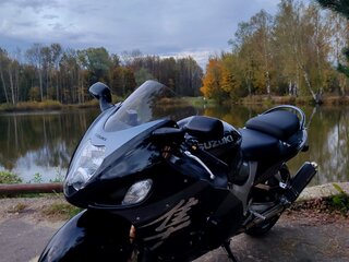 2004 Suzuki GSX 1300 R Hayabusa, серый, 630000 рублей, вид 2