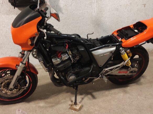 1995 Honda CB 400 Super Four, оранжевый, 275000 рублей - вид 15