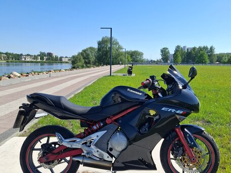 2006 Kawasaki ER-6F (Ninja 650R), чёрный, 425000 рублей, вид 5