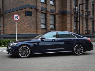 2017 Mercedes-Benz S-Класс AMG 63 AMG Long III (W222, C217) Рестайлинг, синий, 8590000 рублей, вид 3