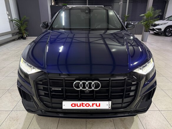 2019 Audi Q8 45 TDI I (4M), синий, 6290000 рублей - вид 8