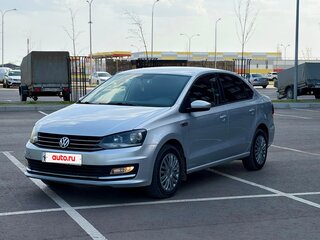 2016 Volkswagen Polo V Рестайлинг, серебристый, 750000 рублей, вид 2