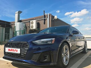 2021 Audi A5 Sportback 45 TFSI II (F5) Рестайлинг, синий, 3700000 рублей, вид 2