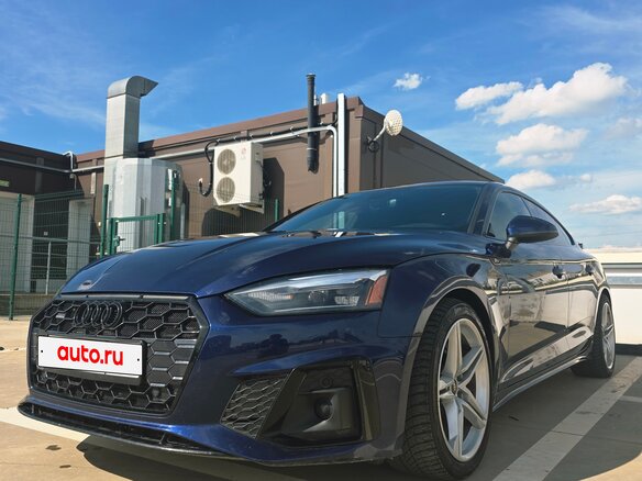 2021 Audi A5 Sportback 45 TFSI II (F5) Рестайлинг, синий, 3700000 рублей - вид 1