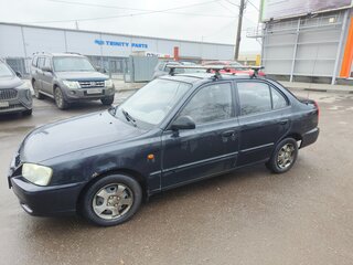 2005 Hyundai Accent ТагАЗ II, чёрный, 247000 рублей, вид 2