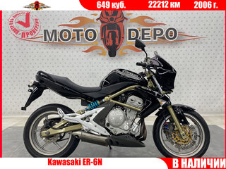 2006 Kawasaki ER-6N, чёрный, 385000 рублей, вид 1