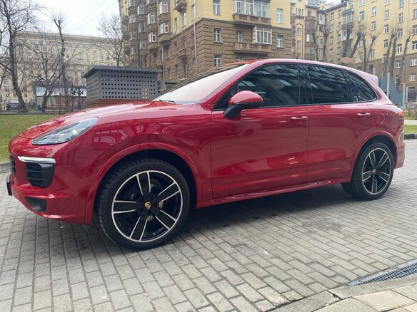 2016 Porsche Cayenne Diesel II Рестайлинг (958), красный - вид 7
