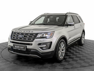 2018 Ford Explorer V Рестайлинг, серебристый, 3655000 рублей, вид 1