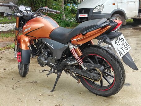 2014 Stels Flame 200, оранжевый, 80000 рублей, вид 4