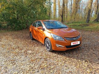 2014 Hyundai Solaris I Рестайлинг, оранжевый, 999000 рублей, вид 5