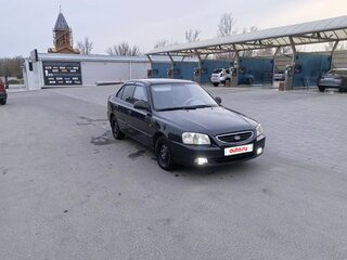 2008 Hyundai Accent ТагАЗ II, чёрный, 455000 рублей, вид 3