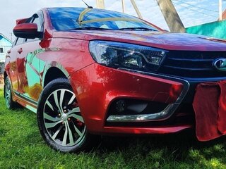 2016 Lada (ВАЗ) Vesta I, красный, 860000 рублей, вид 5