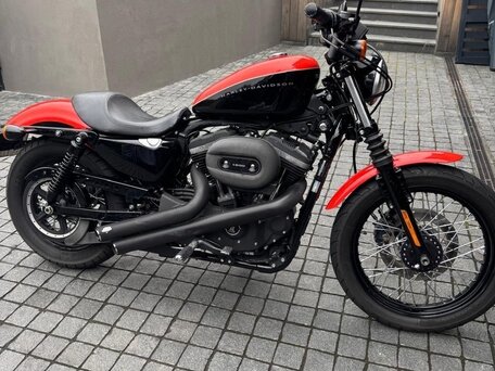 2008 Harley-Davidson XL1200, оранжевый, 880000 рублей, вид 3