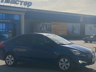 2014 Hyundai Solaris I Рестайлинг, синий, 600000 рублей, вид 4